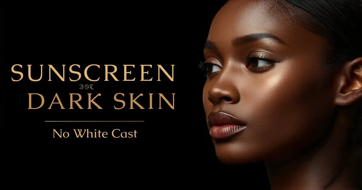 People with dark skin applying sunscreen outdoors.