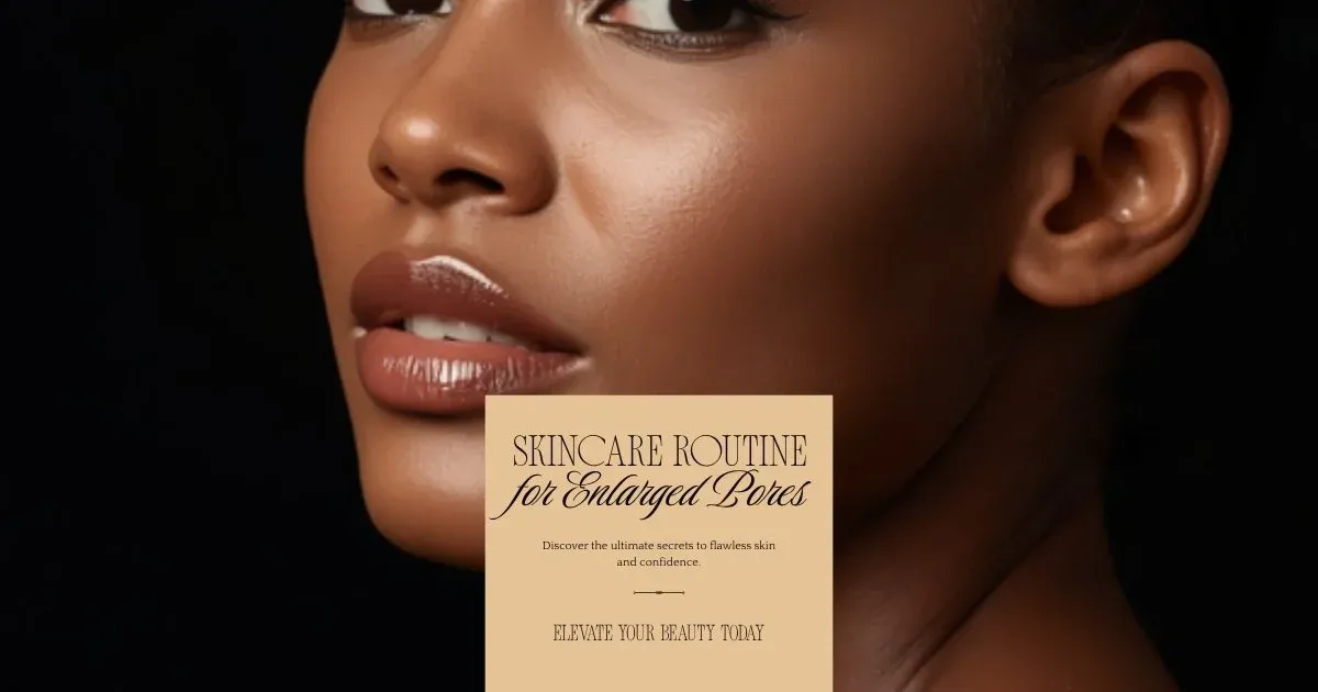 Close-up of healthy skin with minimized pores.