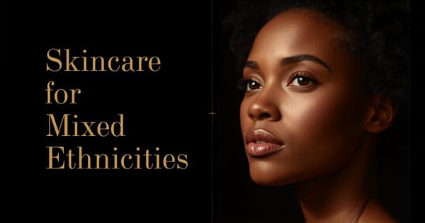 Diverse individuals applying skincare in a bright bathroom.